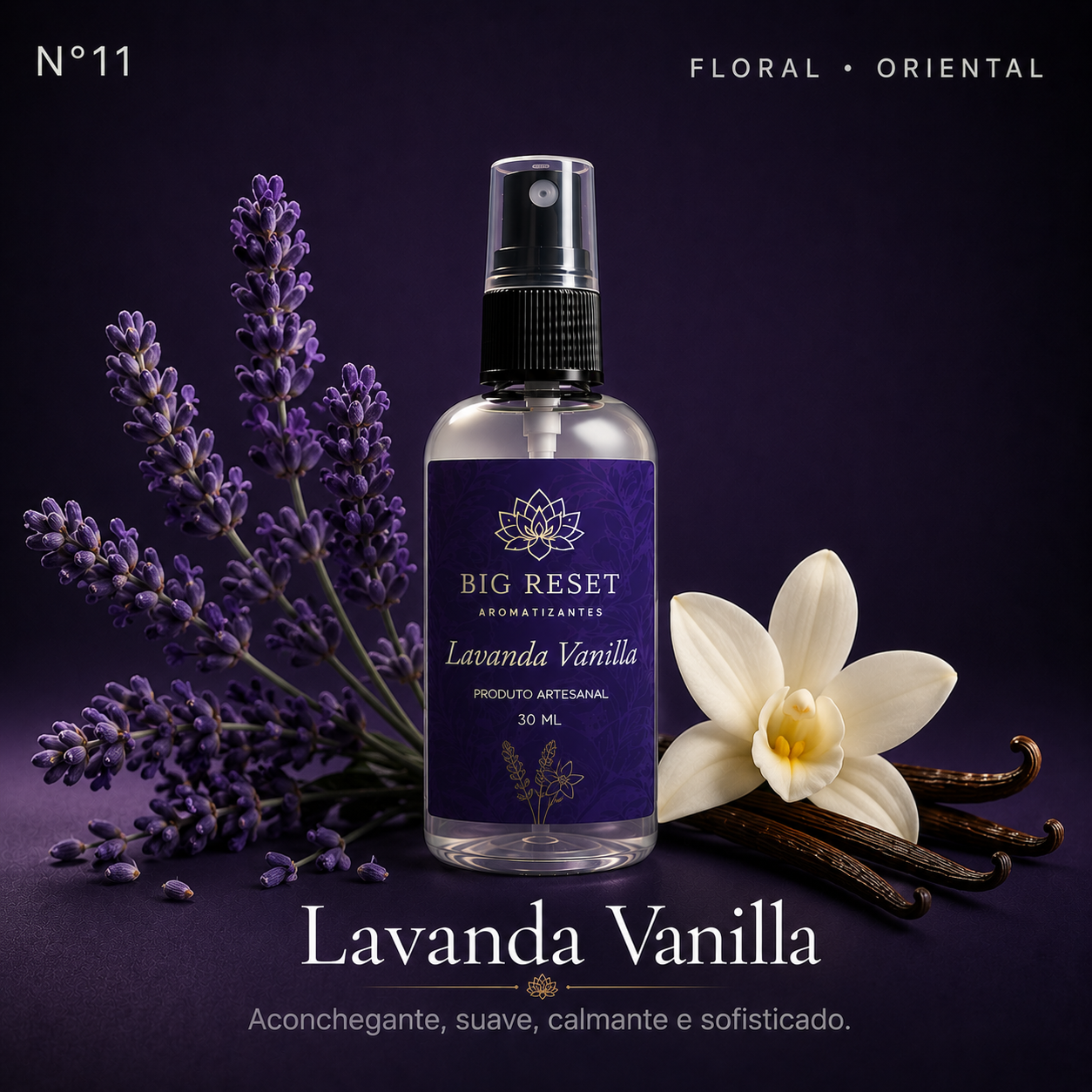 Lavanda Vanilla — Aromatizante Big Reset